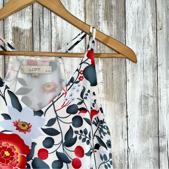 Loft White Floral Tank - Picture 4 of 5